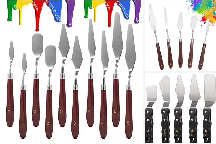 Detailed view of Best Acrylic Painting Spatulas: 10 Easy Tools for Smooth Art