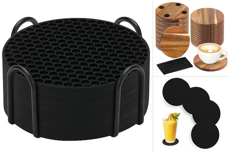 Detailed view of Best Anti Slip Drink Coasters for Steady, Safe Sipping