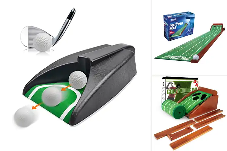 Detailed view of Best Auto Ball Return Putting Mat