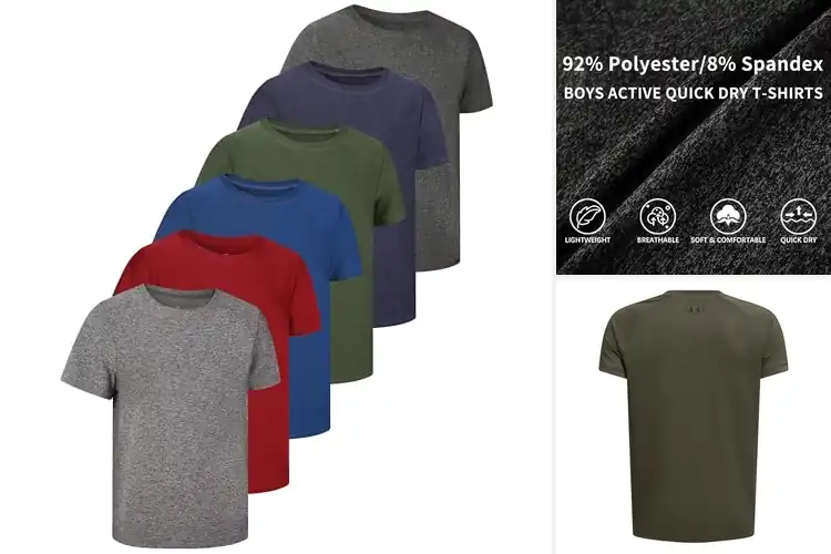 Detailed view of Best Boys Athletic Tops for Active Comfort
