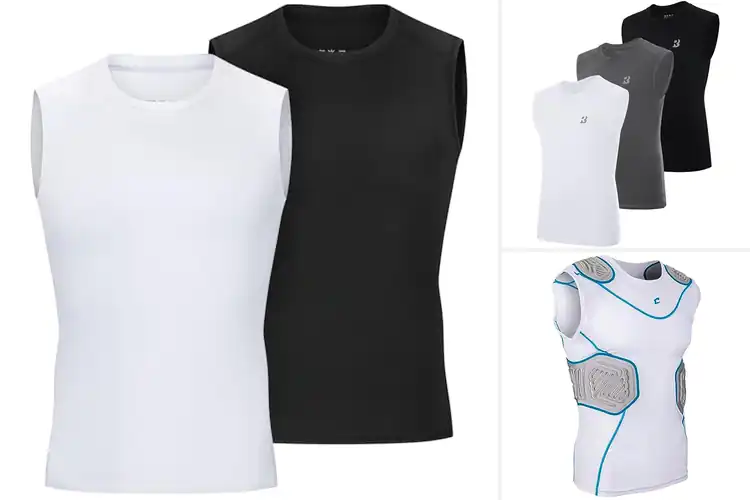 Detailed view of Best Boys Football Compression Tops