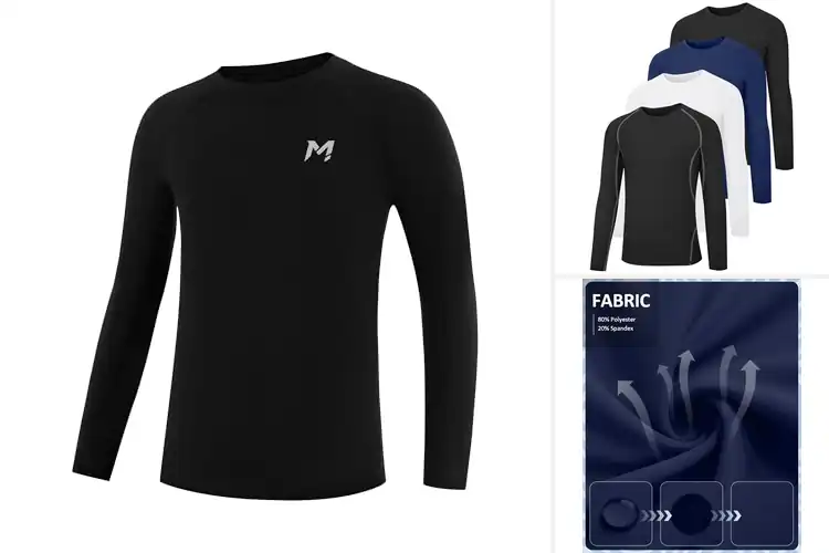 Detailed view of Best Boys Long Sleeve Compression Tops For Teams