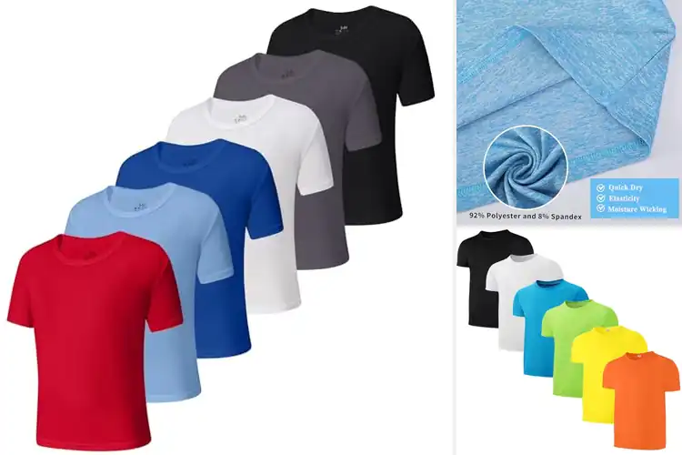 Detailed view of Best Boys’ Moisture-Wicking Shirts