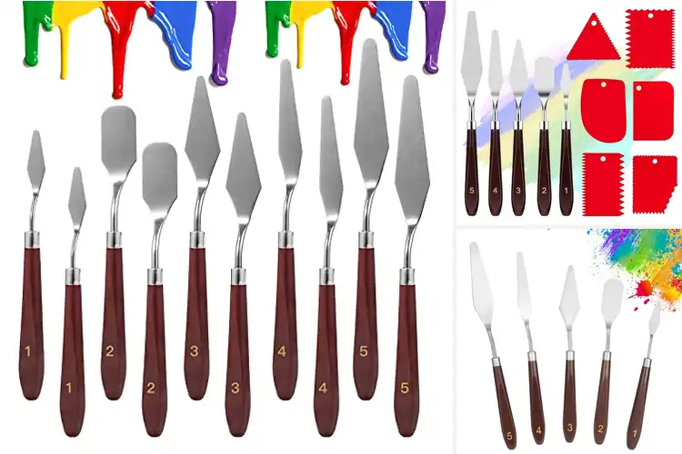Detailed view of Best Canvas Texture Knives