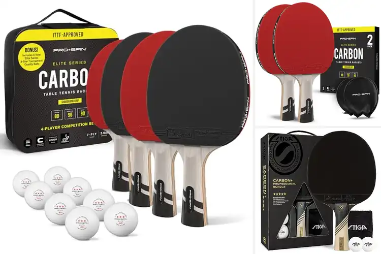 Detailed view of Best Carbon Fiber Ping Pong Paddles