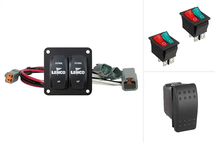 Detailed view of Best Carling Double Rocker Switches