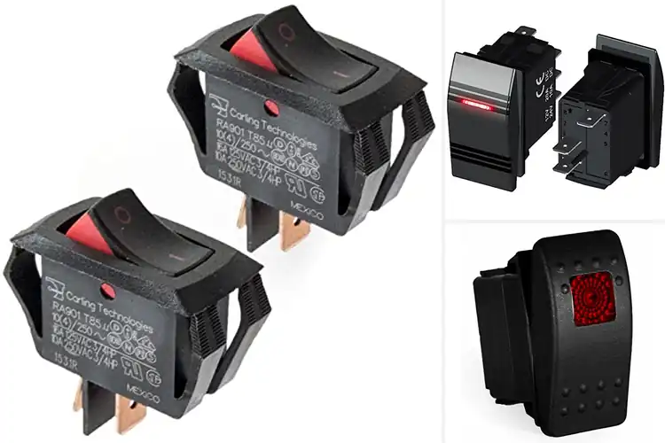 Detailed view of Best Carling Rocker Switches