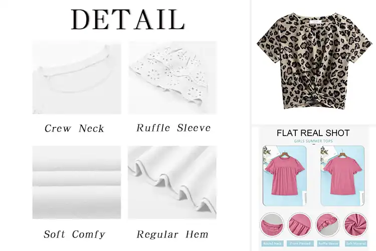 Detailed view of Best Casual Girls Tops for Everyday Comfort & Style
