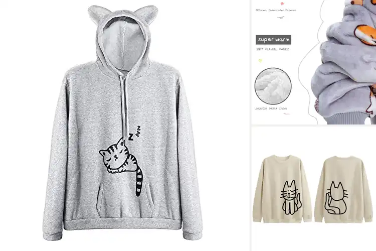 Detailed view of Best Cat Lover Hoodies