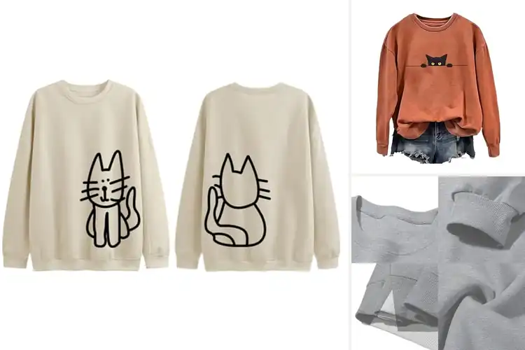 Detailed view of Best Cat Lover Sweatshirts