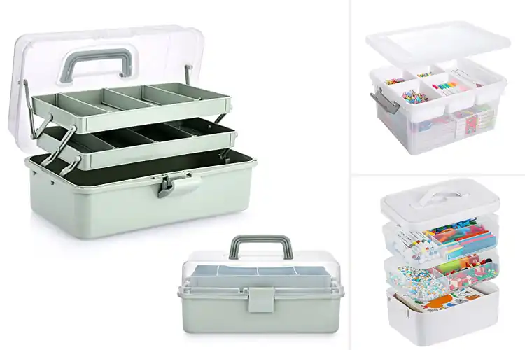 Detailed view of Best Craft Supply Storage Boxes