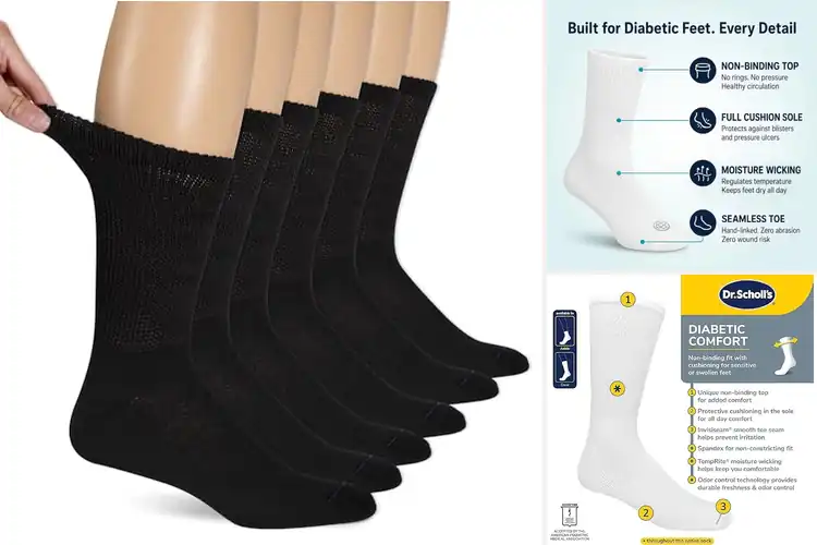 Detailed view of Best Diabetic Socks: Top Picks for Comfort & Healthy Feet