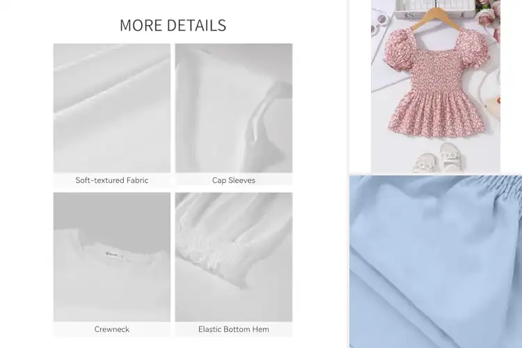 Detailed view of Best Elastic Smocked Tops: 10 Stylish & Comfy Must-Haves