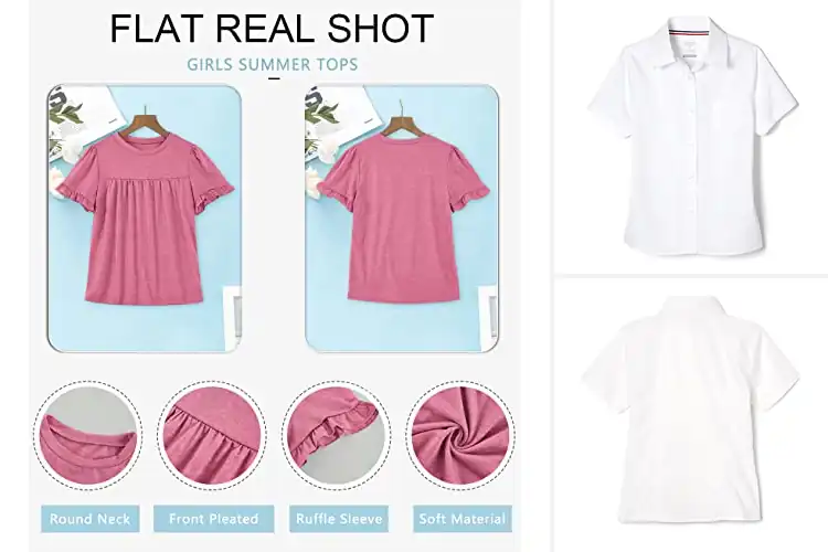 Detailed view of Best Fit Girls Short Sleeve Blouse