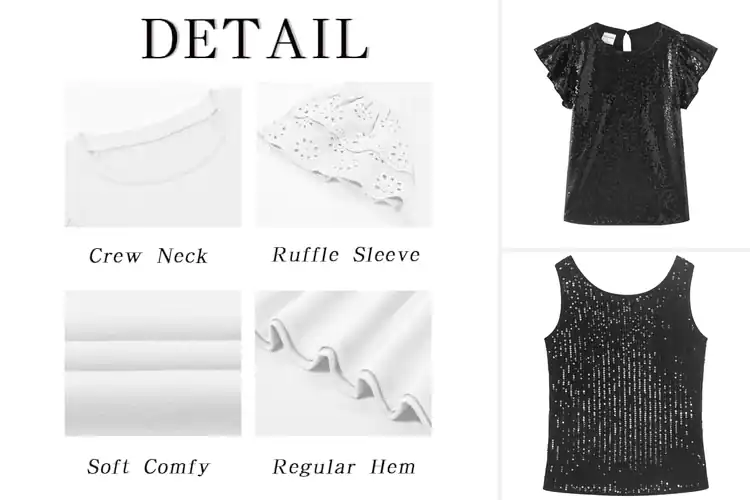 Detailed view of Best Girls’ Party Tops