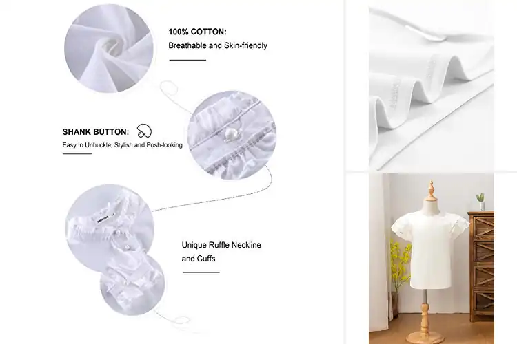 Detailed view of Best Girls Ruffle Blouses: Cute, Comfy Styles She’ll Love