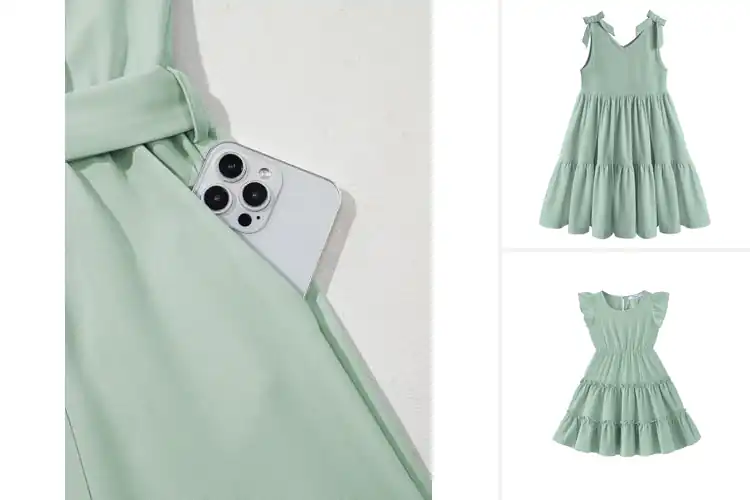 Detailed view of Best Girls Sage Green Outfits