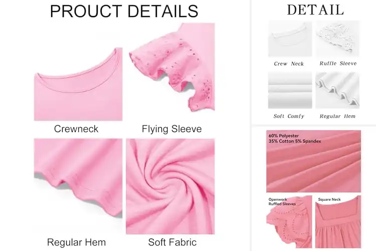 Detailed view of Best Girls Summer Blouses