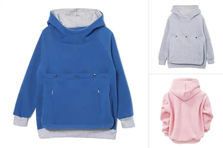 Detailed view of Best Kid Friendly Pet Pouch Hoodie