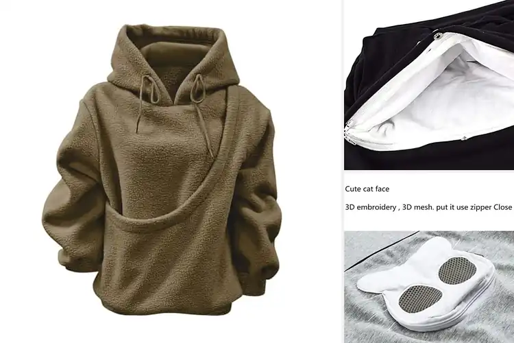 Detailed view of Best Kitten Carrier Hoodie