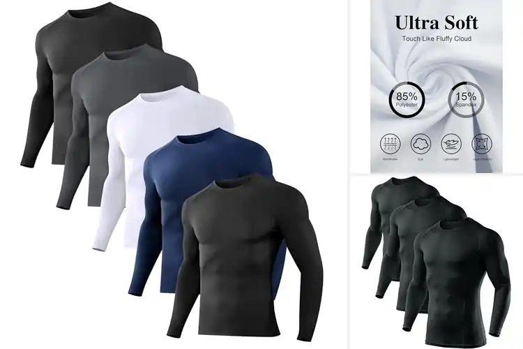 Detailed view of Best Long Sleeve Compression Tops