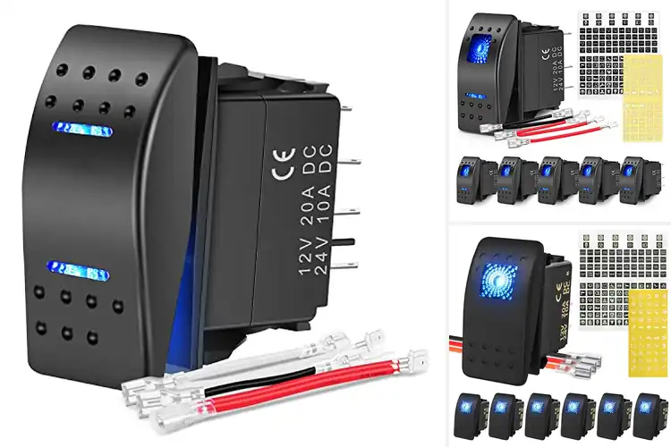 Detailed view of Best Marine Rocker Switches for Reliable Boat Control