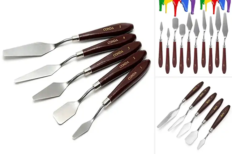 Detailed view of Best Mixed Media Palette Knives for Creative Precision