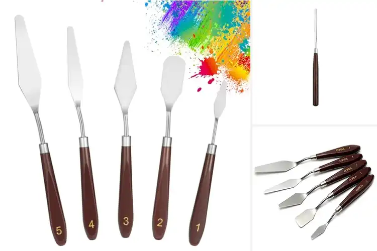 Detailed view of Best Palette Knife For Acrylic Painting Spatulas