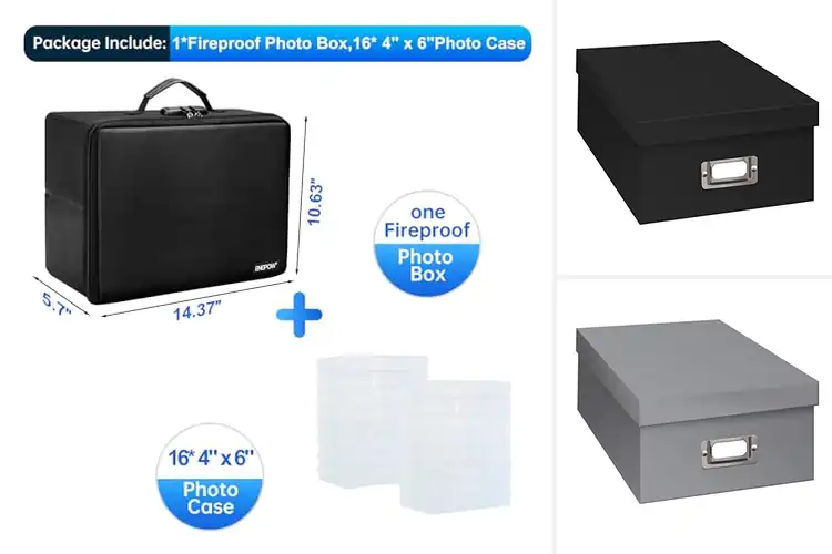 Detailed view of Best Photo Safe Boxes: Protect & Organize Your Memories