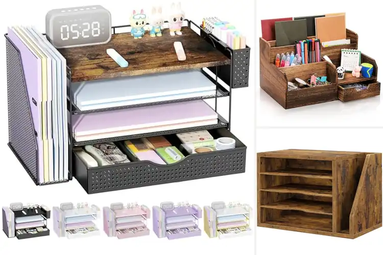 Detailed view of Best Rustic Desk Organizers for a Warmer, Stylish Workspace