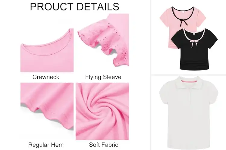 Detailed view of Best School Girls Tops