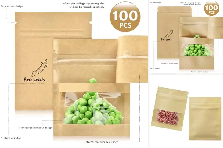 Detailed view of Best Seed Packets With Waterproof Resealable Bags