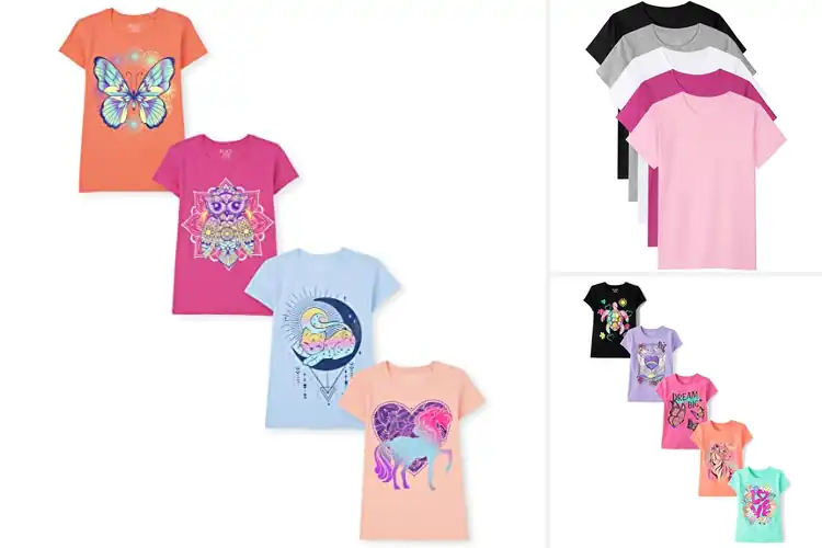 Detailed view of Best Short Sleeve Girls Tops: Simple, Comfy & Stylish Picks