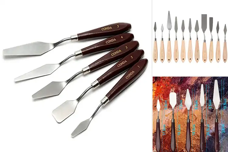 Detailed view of Best Stainless Steel Palette Knives