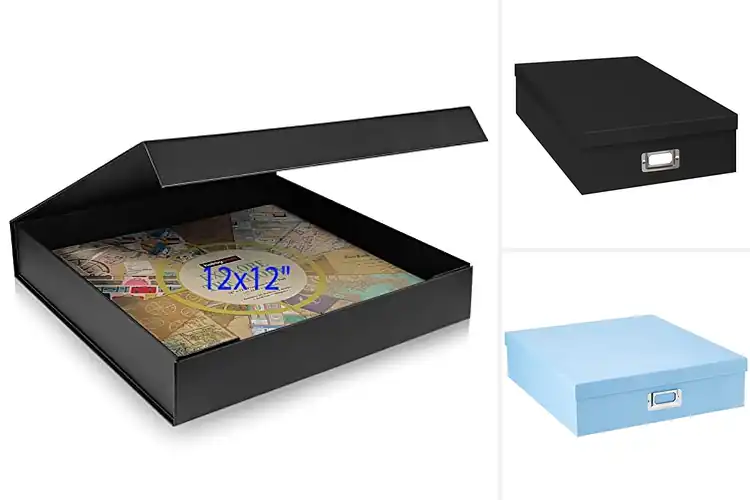 Detailed view of Best Sturdy Scrapbook Storage Box