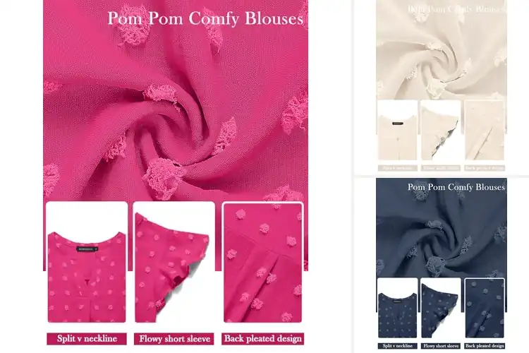 Detailed view of Best Swiss Dot Blouses: Top 5 Picks for Style & Comfort