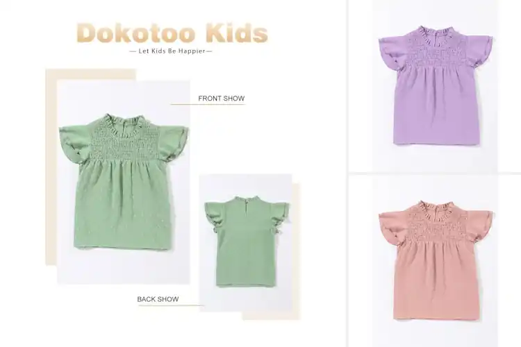Detailed view of Best Swiss Dot Shirts For Girls: Soft, Cute & Easy Styles