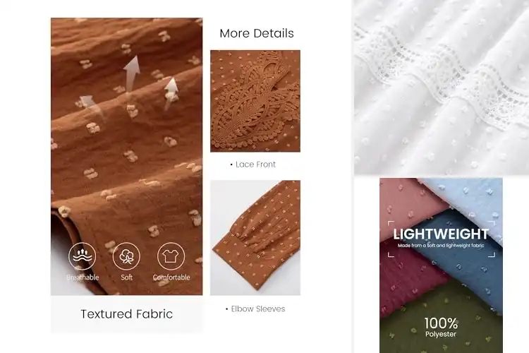 Detailed view of Best Swiss Dot Tops: 3 Stylish Picks to Elevate Your Look
