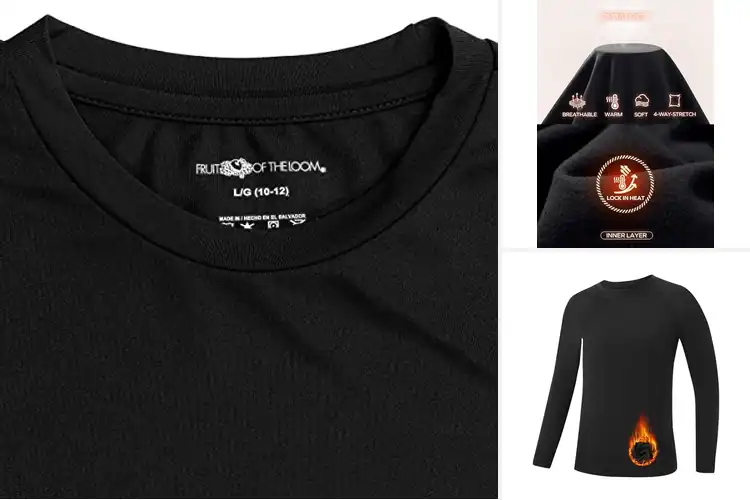 Detailed view of Best Team Kits Base Layers For Boys