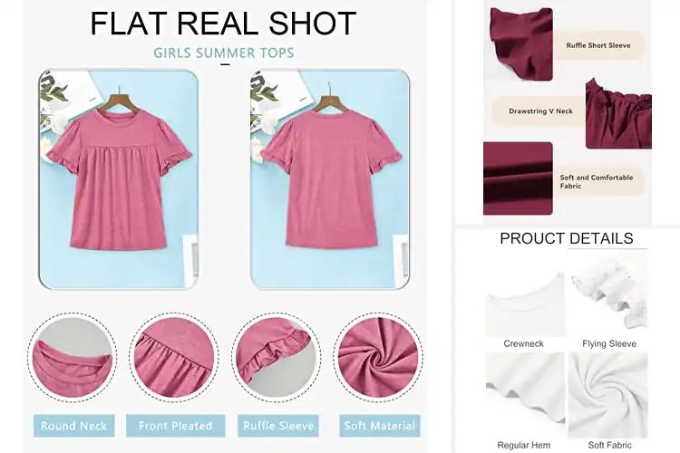 Detailed view of Best Tween Girls Blouses