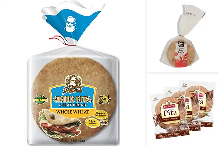 Detailed view of Best Whole Wheat Pita Triangles