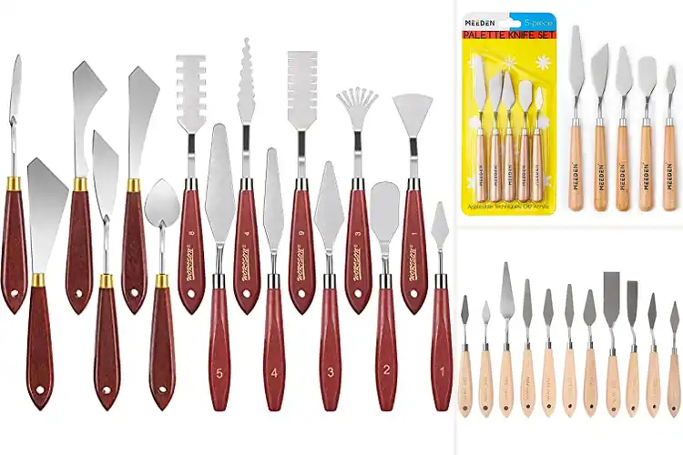 Detailed view of Best Wooden Handle Palette Knives