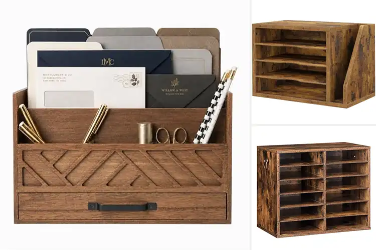Detailed view of Best Wooden Mail Organizers